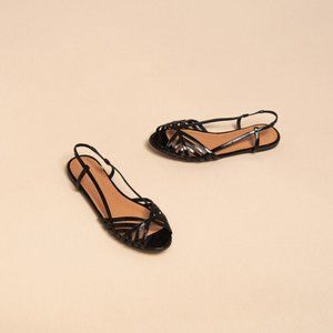 JONAK Paris DELUCK Open toe flat sandals NIB SZ 8.5 EU 40